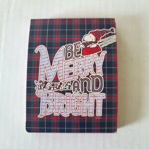 Graphique Snoopy Peanuts Unlined Mini Notepad Be Merry and Bright 4" x 3" NEW